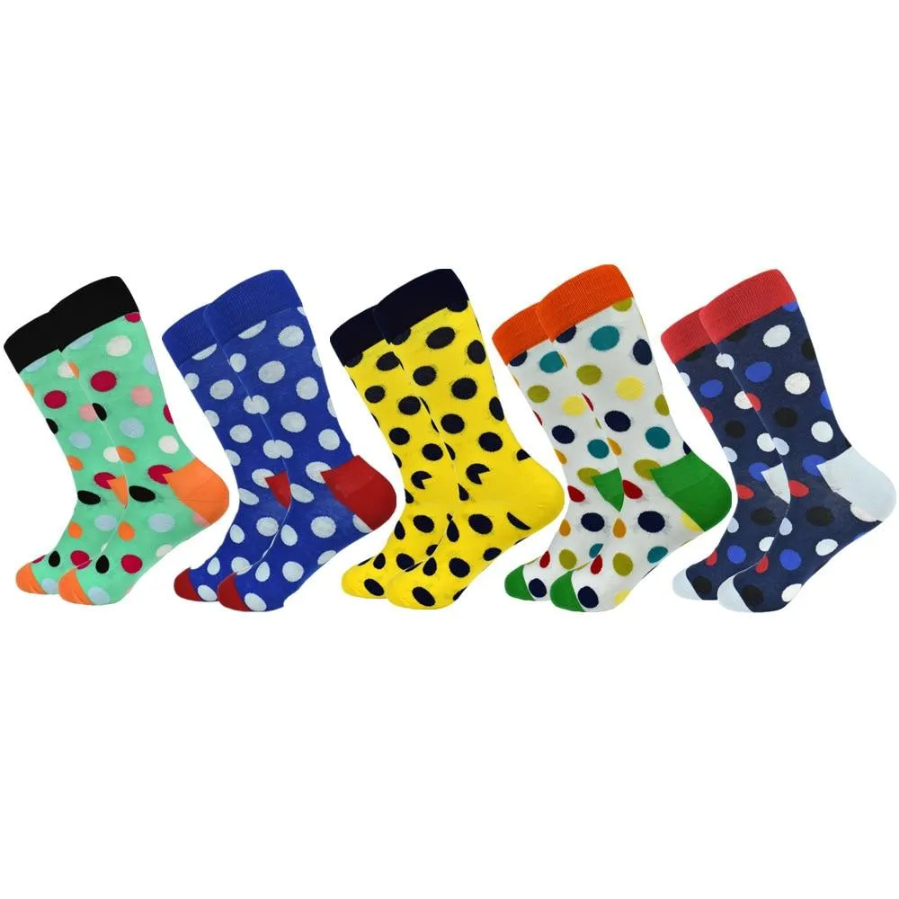 Unisex Colourful Classic dot Pattern Cotton Happy Socks