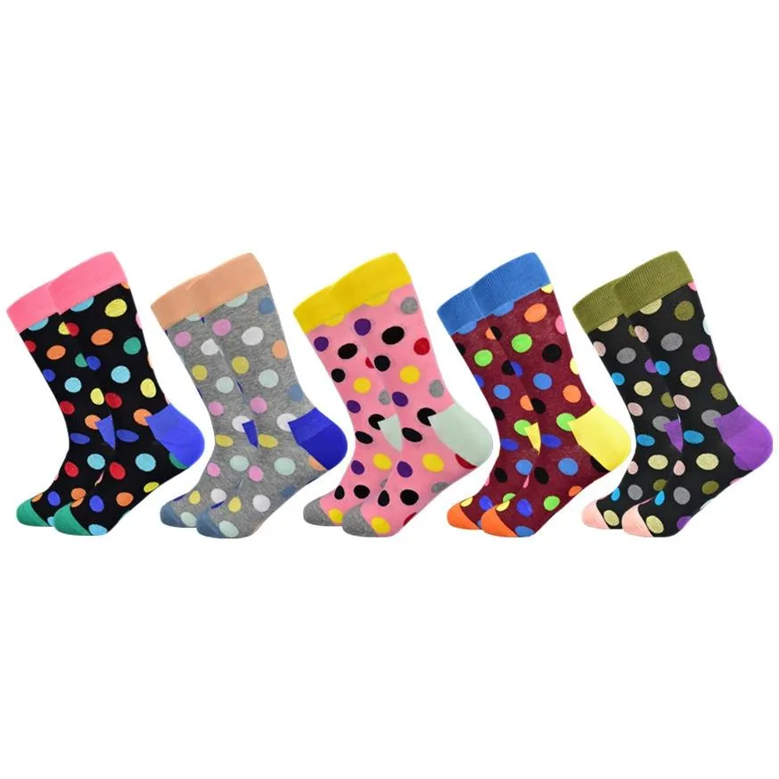 Unisex Colourful Classic dot Pattern Cotton Happy Socks