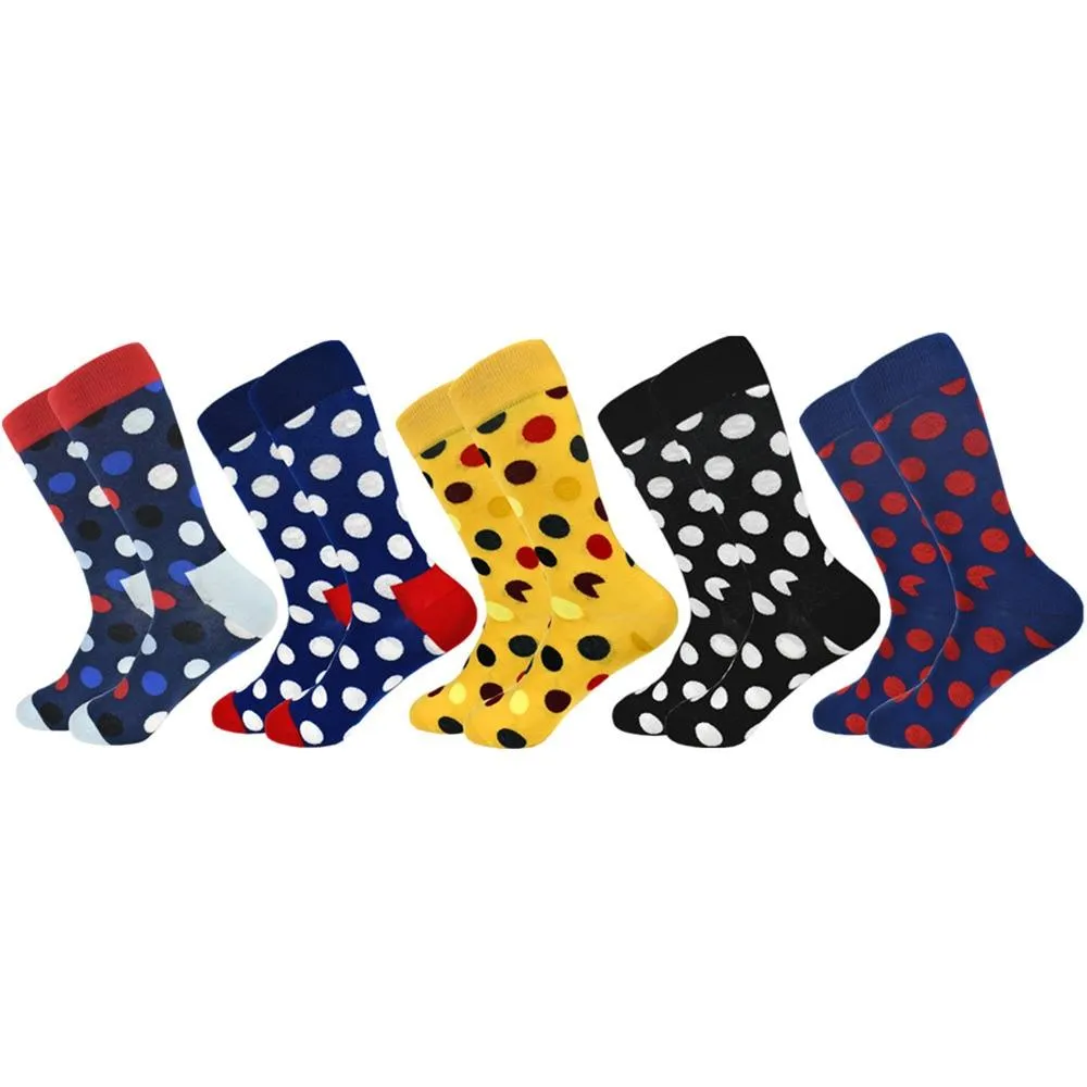 Unisex Colourful Classic dot Pattern Cotton Happy Socks