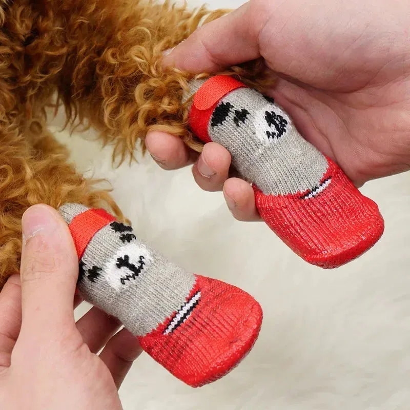 Waterproofed Socks for dogs 4pcs