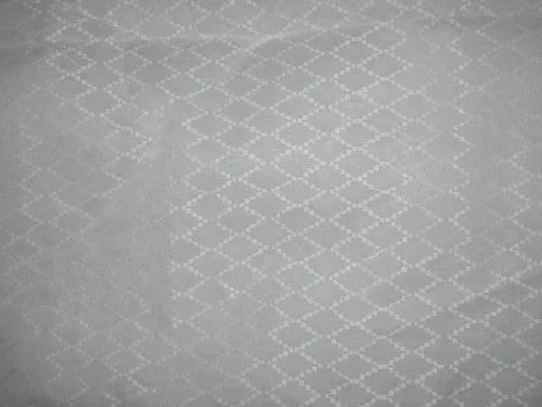 White cotton organdy fabric leno dobby diamond design 44&quot; wide