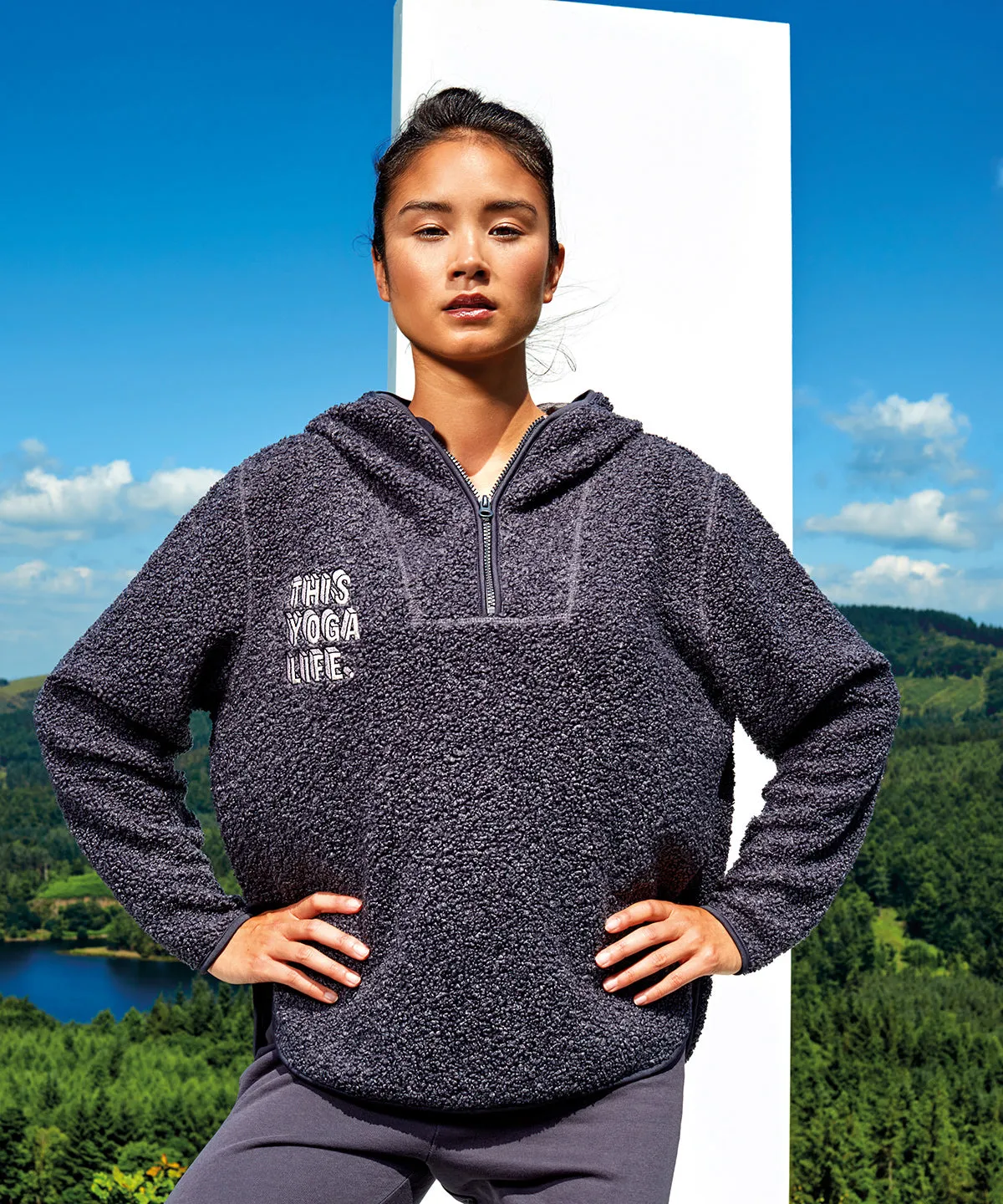 Women's TriDri® sherpa 1/4 zip hoodie